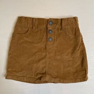 Corduroy Skirt (Camel Color) - 3T